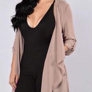 Fashion Nova - Light as a feather jacket. NWT
